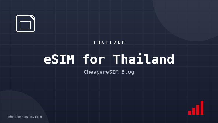 Best eSIM for Thailand 2026: Data Plans, Coverage and Prices